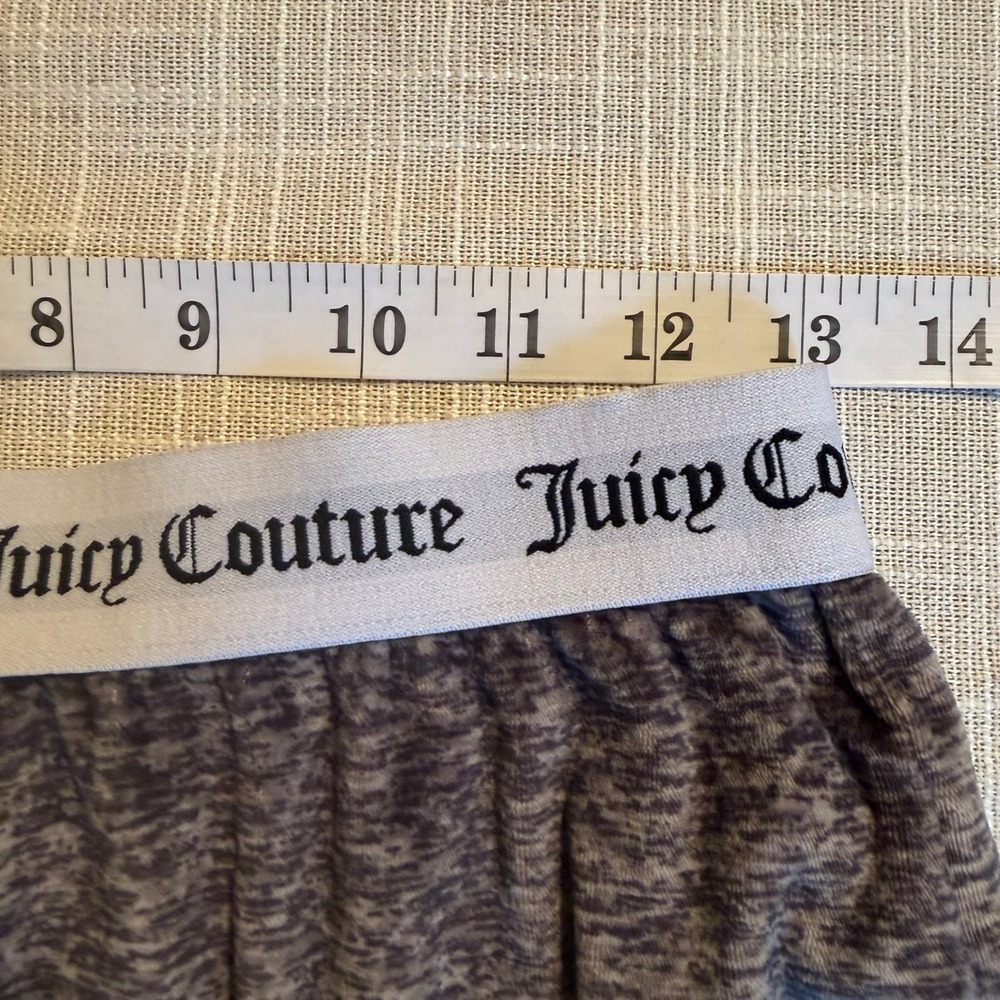 Juicy Couture Gray Heathered Rhinestone Logo Sleep Shorts Womens Small 1751-47 - Picture 6 of 7
